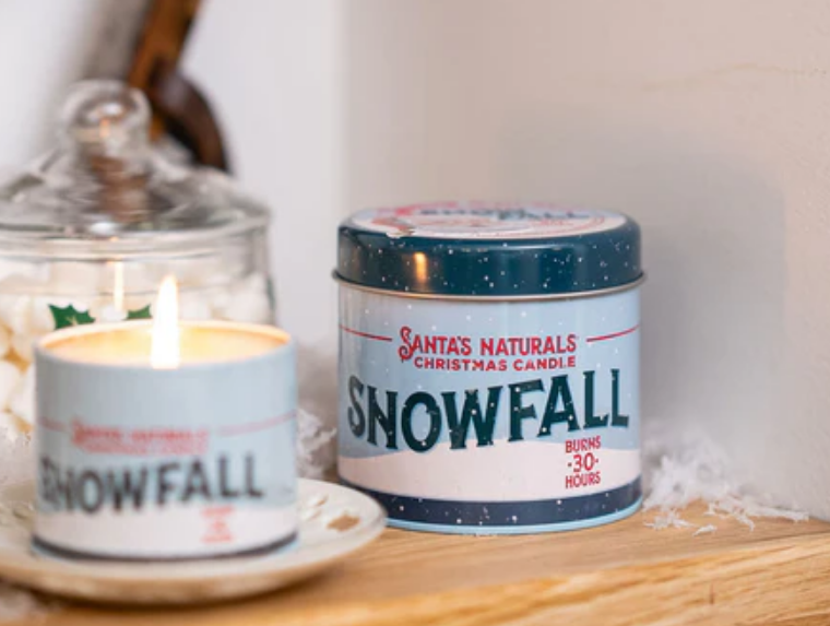 Santa’s Naturals Snow Fall Christmas Candle